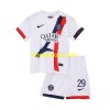 Billiga Fotbollströjor Paris Saint-Germain Bradley Barcola 29 Barn Borta tröja 2024/25 Kortärmad